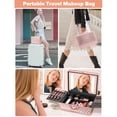 thumbnail image 6 of Furvclv Makeup Bag, Cosmetic Train Case With 3 Color Light Up LED Mirror & Built-in 3000mAh Battery, Portable Makeup Artist Organizer Bag With Dividers, Makeup Case For Travel, 6 of 9