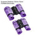 thumbnail image 3 of Uxcell Binoculars with Neck Strap 4X30 Compact Folding Shockproof Binoculars Purple, 3 of 6
