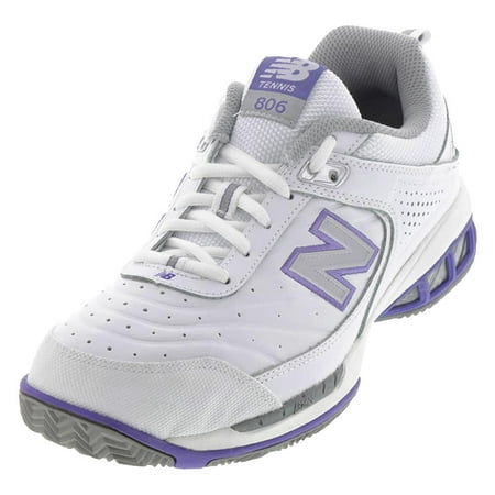 New Balance Women`s WC806 B Width Tennis Shoes White ( 7 White )