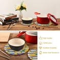 thumbnail image 6 of SKYSONIC Pot Holders Trivets set, 2 Pcs,Little Ducks Potholders for Kitchen Thread Weave Trivets for Hot Dishes/Pot/Bowl/Teapot/Hot Pot Holders, 6 of 7