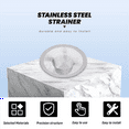 thumbnail image 4 of Stainless Steel Drainer Basin Filter Mesh Sink Strainer 3.5 Inch Top Diameter, 4 of 9