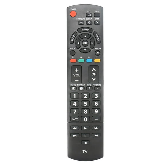 New Replaced Remote N2QAYB000706 compatible with Panasonic TV TC-L32X5 TC-L32X5X TCP50U50 TCP42X5 TCP50X5 TCP60U50 TCL32X5 TC-L24X5 TCL24X5 TC-L32X5 TCL32X5 TC-P42X52 TCP42X52 TC-P50U50 TC-P50X5
