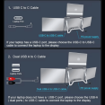 thumbnail image 4 of TUTT 14” Quad Screen Extender | Single Cable Setup | 16:10 IPS | Stand-Alone Portable Monitor For Laptop Mac & Windows S780, 4 of 19