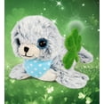 thumbnail image 5 of DolliBu Super Soft Sea Lion Stuffed Animal with Green Plush Shamrock, Cute Green Shamrock Plush, Fun St Patricks Day Stuffed Animal Sea Lion, Good Luck St Patricks Day Toys for Kids, Baby - 8 Inches, 5 of 7