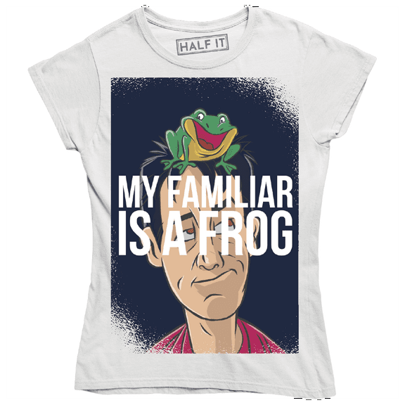My Familiar Is A Frog Funny Animal Frogs Lover Women's T-Shirt