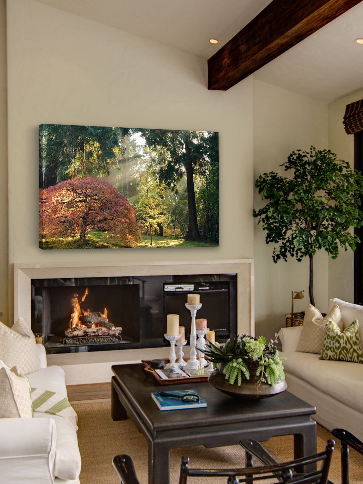 "Bathed in Morning Light" Painting Print on Wrapped Canvas