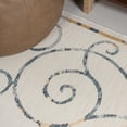 thumbnail image 3 of JONATHAN Y SAVANNAH 8 x 10 Area Rug, Danae Filigree Scroll Machine-Washable Reversible - Cream/Navy, SVH100B-8, 3 of 9