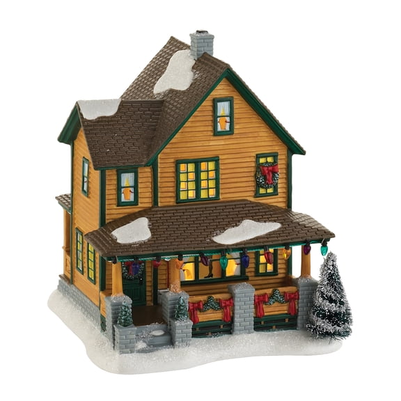 Department 56 A Christmas Story Village Ralphie's House Christmas Lit Building Figurine 7.2in H