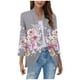 thumbnail image 1 of Cárdigan de mujer con estampado sin posicionamiento, de moda, holgado, de encaje, top de poliéster para mujer, 1 of 4