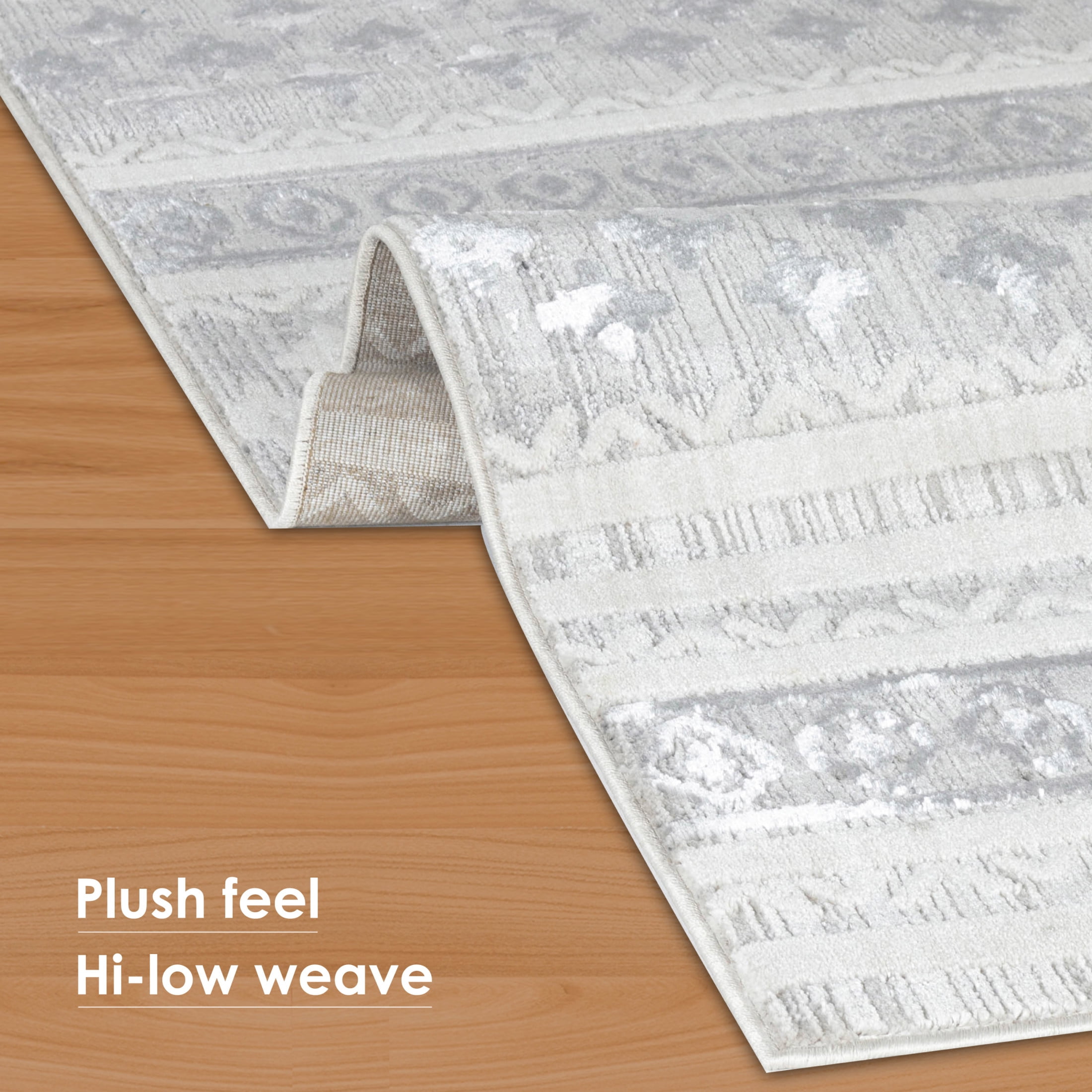 CHI Sumter Stripe Grey 8'6" x 13' Area Rug