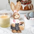thumbnail image 3 of Artificial Straw Cute Bunny Standing Rabbit decor easter bunny stuffed Home Garden Decoration B, 3 of 9