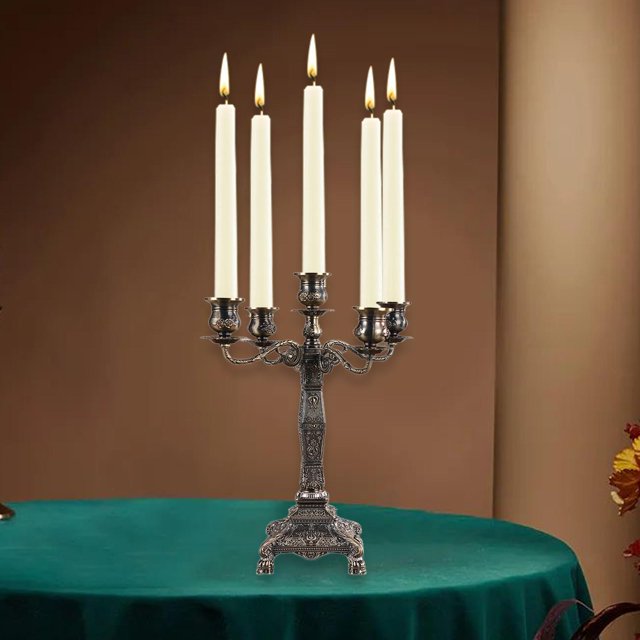 Candelabro alto hecho a mano, candelabro alto resistente para centro de mesa, Hotel, fiesta de aniversario, boda