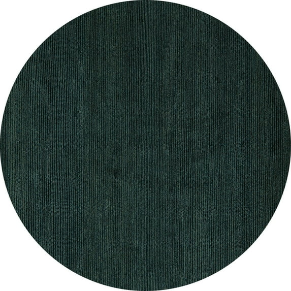 Ahgly Company Indoor Round Abstract Light Blue Modern Area Rugs, 7' Round