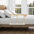 thumbnail image 6 of Peakora Bed Rails, Folding Bedside Assist Rail, Medical Home Wooden Grain Frame Side Railings with Adjustable Safety Guard Bed Handles for Seniors Adults, 6 of 16