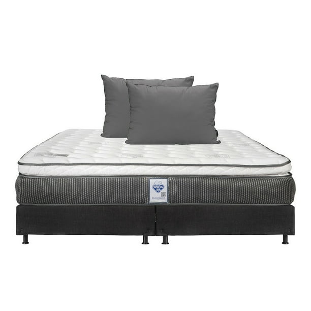 Colchón King Size Phantom Spring Air + Box + Almohada 2 Pack