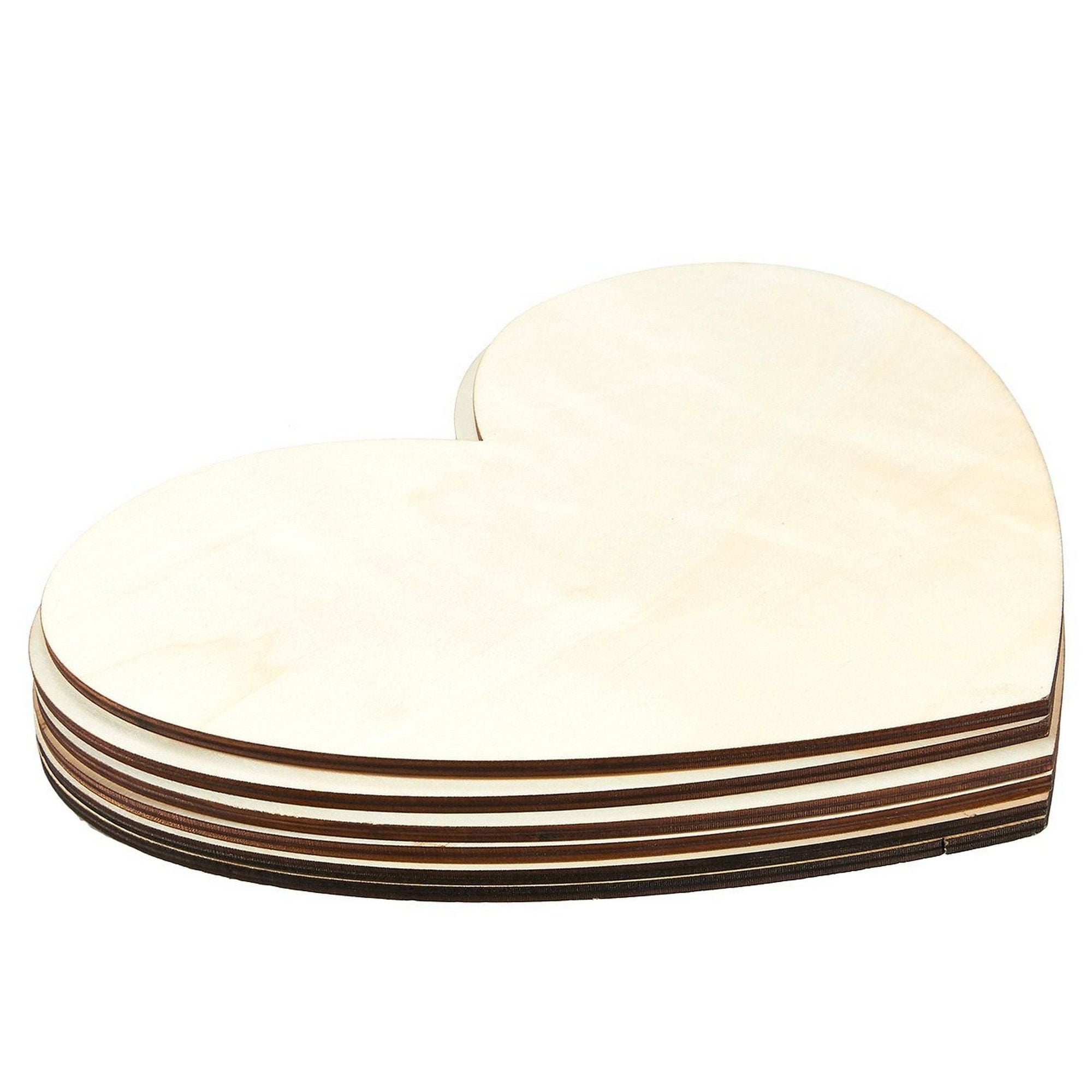 heart shaped wood pieces