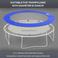 thumbnail image 4 of Blue 8ft Trampoline Safety Pad with EPE Foam | Spring Cover for Backyard Gym & Bounce Play | 96" Replacement Pad, 4 of 7