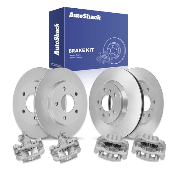 AutoShack Front & Rear Brake Rotors & Calipers for Chevrolet, Impala 2011-2013 Impala Limited 2014-2016, FWD V6 3.5L 3.6L 3.9L
