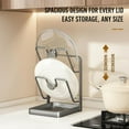 thumbnail image 5 of Yippzo 2026 Upgraded Kitchen Pot Lid Storage Rack, Multifunctional Pot Lid Organizer Rack, Lid Holder While Cooking, Lid And Spoon Rest, Thickened Carbon Steel Material, 5 of 10