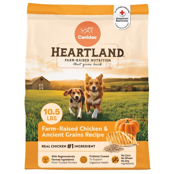 Canidae Heartland Farm-Raised Chicken & Ancient Grains Dog Food, 10.5 lb. Bag