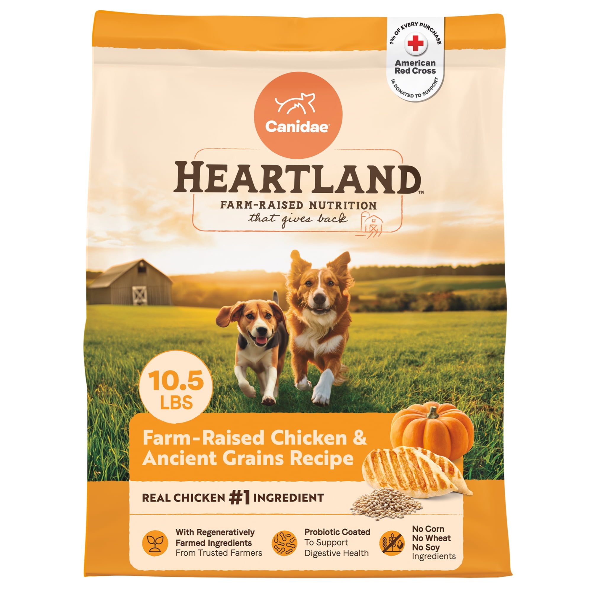 Canidae Heartland Farm-Raised Chicken & Ancient Grains Dog Food, 10.5 lb. Bag