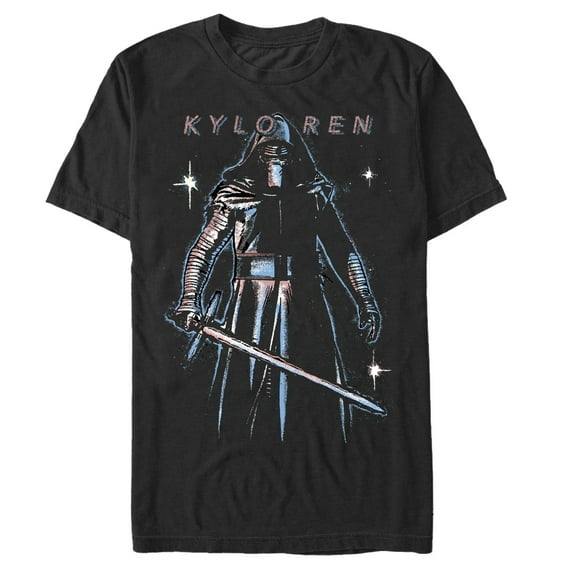 Men's Star Wars The Force Awakens Sith Kylo Ren  Graphic Tee Black 2X Large