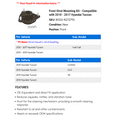 thumbnail image 2 of Front Strut Mounting Kit - Compatible with 2010 - 2017 Hyundai Tucson 2011 2012 2013 2014 2015 2016, 2 of 2