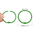 thumbnail image 2 of Unique Bargains 45mm Loose Leaf Binder Rings, 18 Pack 3mm Metal Flash Card Book Binding Rings for Key Chain Card, Green, 2 of 7