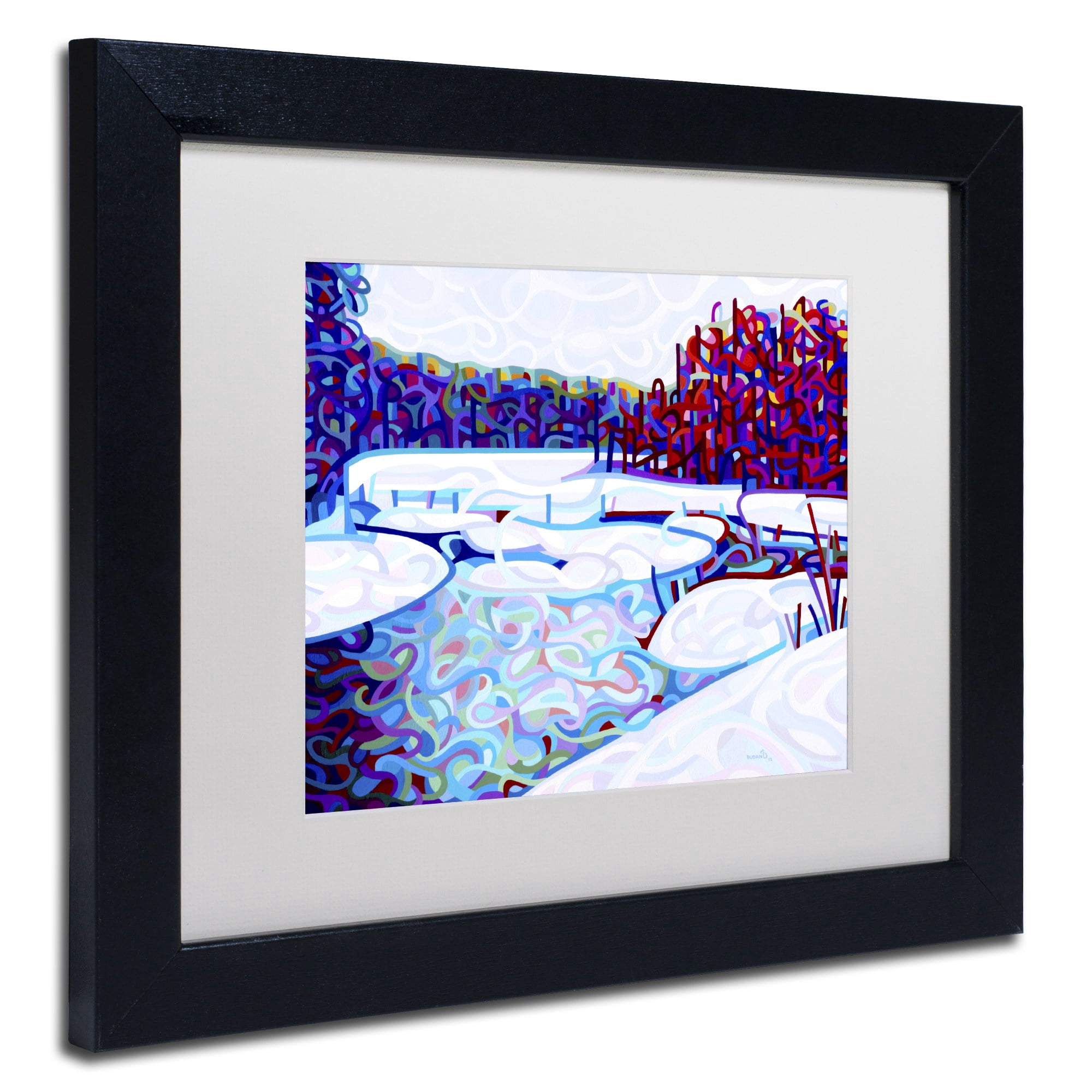 Mandy Budan 'Thaw' Matted Framed Art