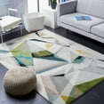thumbnail image 2 of SAFAVIEH Porcello Karenza Geometric Area Rug, Ivory/Green, 9' x 12', 2 of 8
