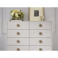 thumbnail image 3 of Maklaine Transitional styled Wood Ten Drawer Chest in White Finish, 3 of 3