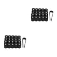 thumbnail image 1 of Sidaley Tapa de válvula de neumático de coche ABS de 20 piezas, repuesto de pieza de protección de vehículo Hexagonal Universal, accesorios Negro 2piezas, 1 of 6