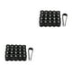 thumbnail image 1 of Riwesomey 20 piezas ABS tapa de válvula de neumático de coche portátil elegante de moda Universal Hexagonal protector de vehículo negro Negro 2piezas, 1 of 6