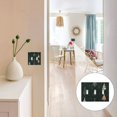 thumbnail image 7 of Yayeee Toggle Light Switch Wall Plate 2-Gang 4.56"x4.48" Decorative Outlet Cover, Green Christmas Trees, 7 of 7
