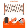 thumbnail image 5 of Kojooin Metal Expandable Barricade, 11FT Folding Safety Traffic Driveway Gate, Portable Crowd Control Barriers Fence, 5 of 6