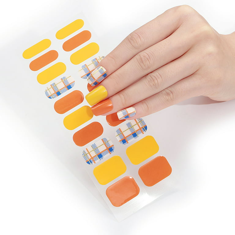 11uf Semicured Gel Nail Stickers Uv/led Lamp Required 20 Gel Nail
