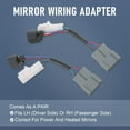 thumbnail image 5 of Jdmspeed Nuevos Espejos Con Calefacción Eléctrica, Adaptador De Arnés De Actualización Lh Rh, Par De Repuesto Para Ford Excursion 2000-01, Repuesto Para Ford F250 F350 F450 F550 1999 2000 2001 2002 20, 5 of 5