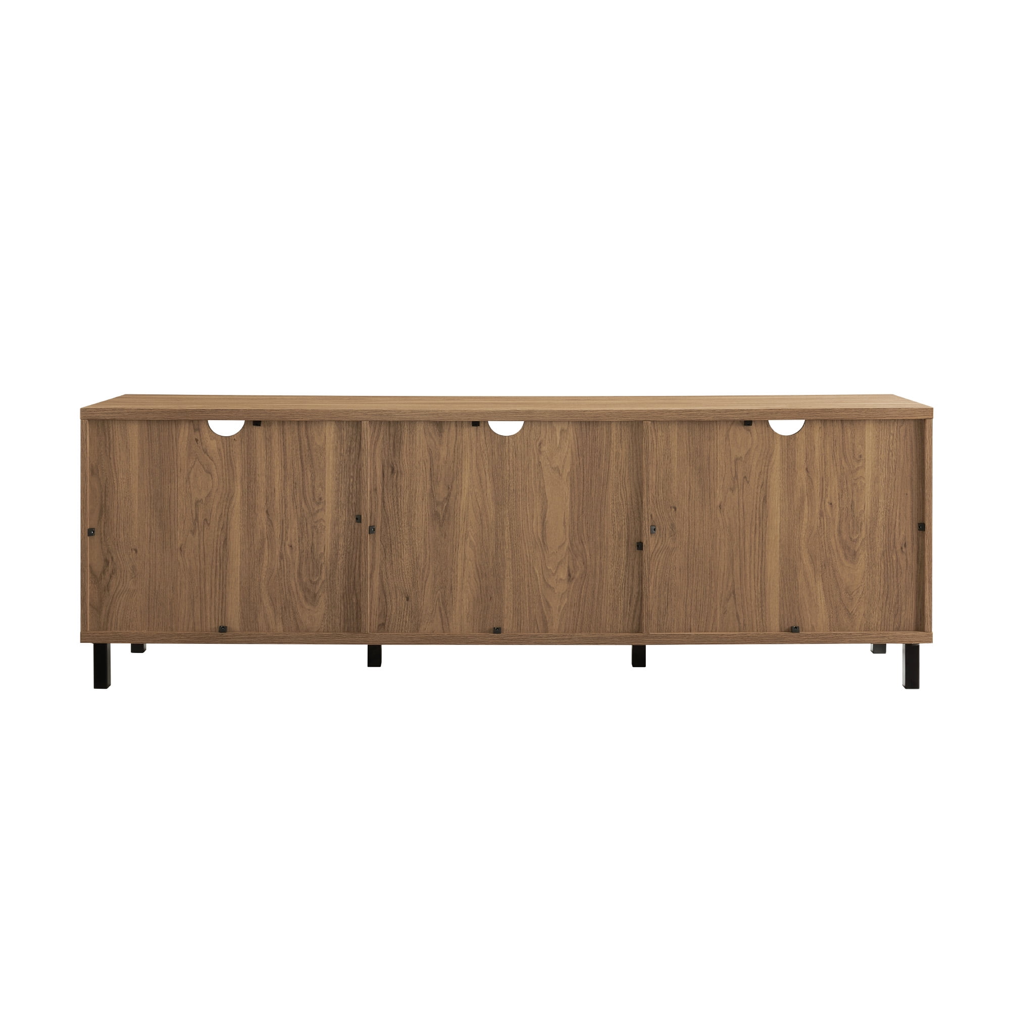 Manor Park Jackson English Oak Modern Slatted 3 - Drawer TV Stand