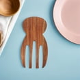 thumbnail image 4 of DEEPCRAFF Dark Brown Wooden Salad Hands, Comfortable Grip, Versatile Kitchen Use, 2Pcs, 4 of 6