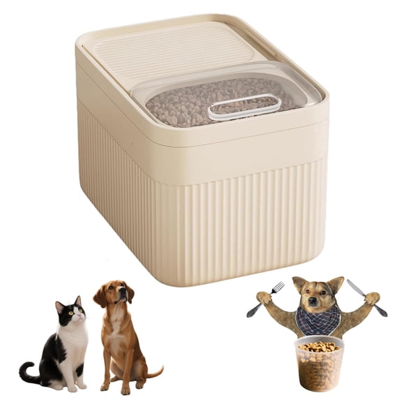 High-Capacity Pet Food Container Airtight with Cup, Dog Food Storage Container,Durable Design for Dog/Cat/Bird Food Storage, Keep Dry Food Fresh