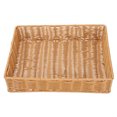 thumbnail image 3 of MasteelfCA 1Pc Storage Basket Practical Fruit Basket Rectangular Storage Basket (Brown), 3 of 7