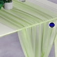 thumbnail image 4 of MDS pack of 1 Wedding 29 x 120 inches Sheer chiffon Table Runner for Rustic Boho Wedding Banquet Decor for 10Ft Table Runners - Sage green, 4 of 6