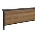 thumbnail image 5 of Pemberly Row Contemporary Metal Full Platform Bed Light Oak and Black, 5 of 7