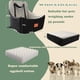 thumbnail image 2 of WOOAIDAGG Asiento de coche para perros de tamaño mediano, cama de viaje para mascotas con canal para cinturón de seguridad, asiento para perros totalmente desmontable y lavable con correas ajustables,, 2 of 5