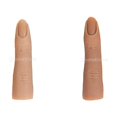 thumbnail image 1 of 2 piezas de de práctica para uñas acrílicas, entrenador de uñas de maniquí de silicona suave flexible, práctica de ,, 1 of 8