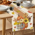 thumbnail image 6 of Loyerfyivos Turkey Maple Leaves Thanksgiving Table Runner, Seasonal Fall Harvest Holiday Kitchen Dining Table Decoration for Indoor Outdoor Home Party Decor 13 x 72 Inch, 6 of 6