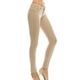 thumbnail image 5 of A2Y Women's Comfort Mordern Stretch Skinny Ponte Pants Khaki L, 5 of 7