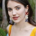 thumbnail image 4 of unbranded 1Par Pendientes Colgantes Patrióticos Usa Multicolor Para De, 4 of 8