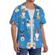 thumbnail image 2 of Fotbe Cute Dogs Camisa Estampada de Manga Corta para Hombre, Casual de Verano, Estilo Playero, Sin Arrugas-3X-Large, 2 of 5