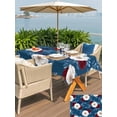 thumbnail image 5 of Outdoor Tablecloth with Umbrella Hole for Patio/Picnic/Party/Camping, 4 of July Waterproof Table Cloth Rectangle Table Cover Washable, Patriotic Blossom Flowers Roses Leaf Blue (60"x 84"), 5 of 9